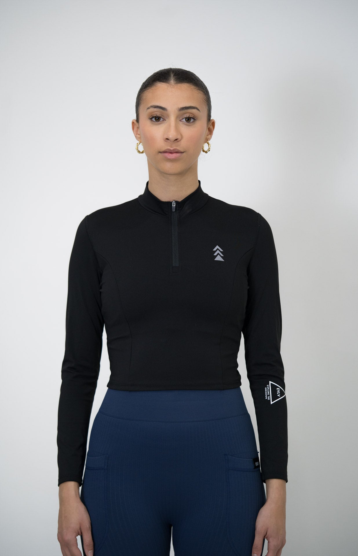 Half-Zip Performance Top - Black