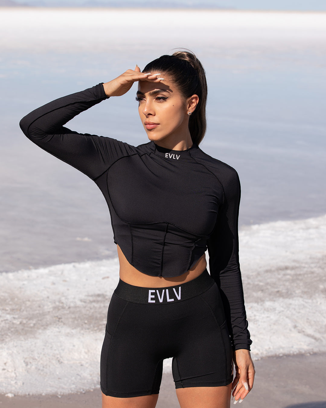 Performance Luxe Reversible Crop Top