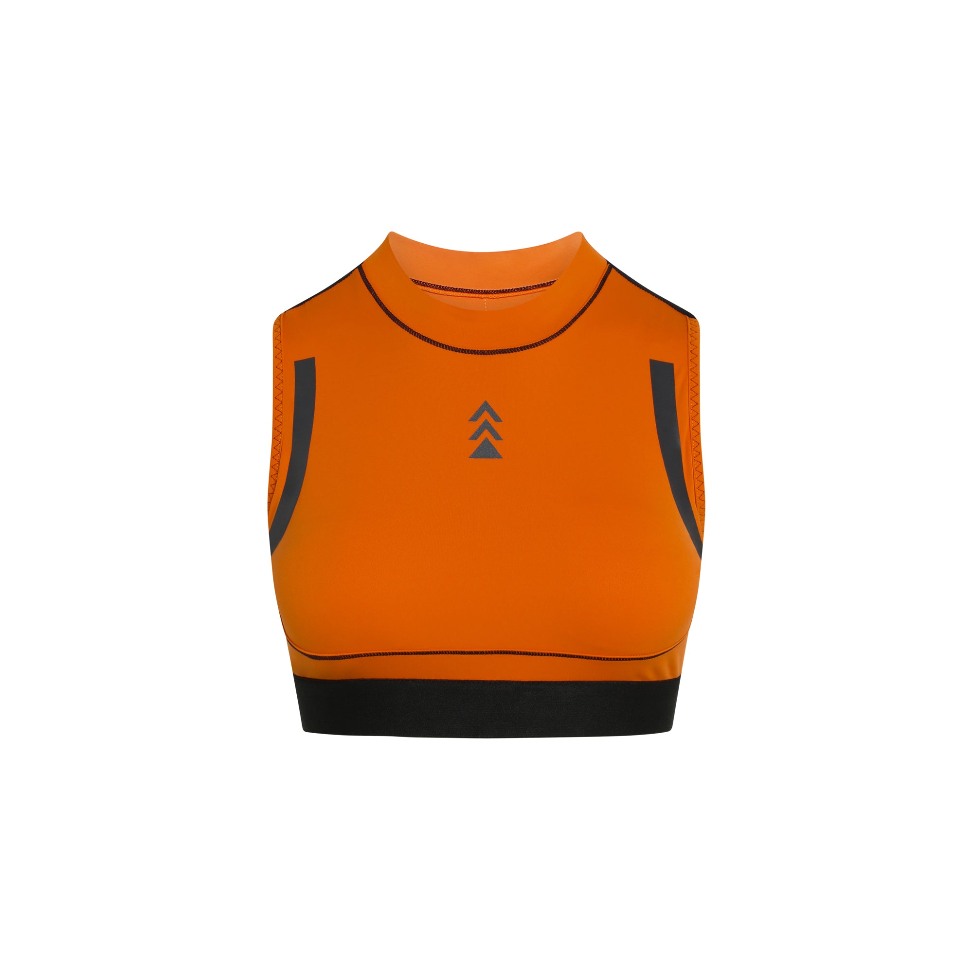 Zip Up Reflective Performance Bra
