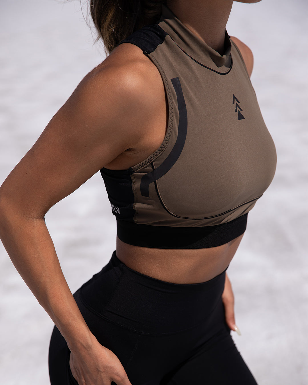 Zip Up Reflective Performance Bra