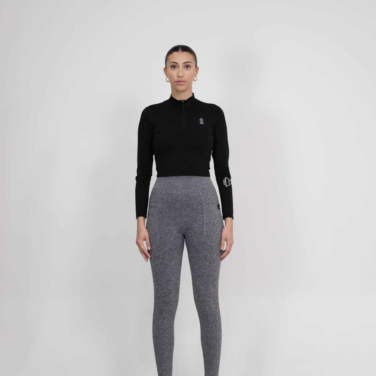 Legging Storm Grey  RectoVerso premium activewear for women